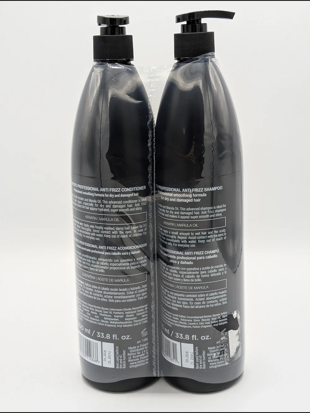 Experto Anti Frizz Shampoo & Conditioner Duo Keratin And Marula Oil